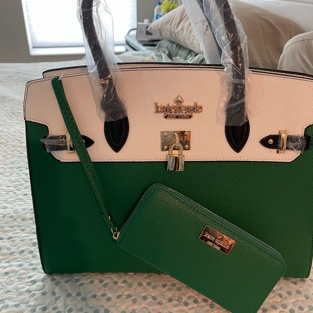 Leather bag and wallet